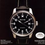 Eklund ad as appeared in International Wristwatch Magazine