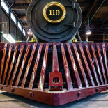 Replica steam engines were quite authentic looking