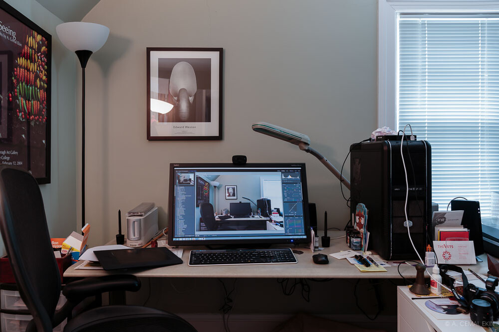 My photo editing workspace
